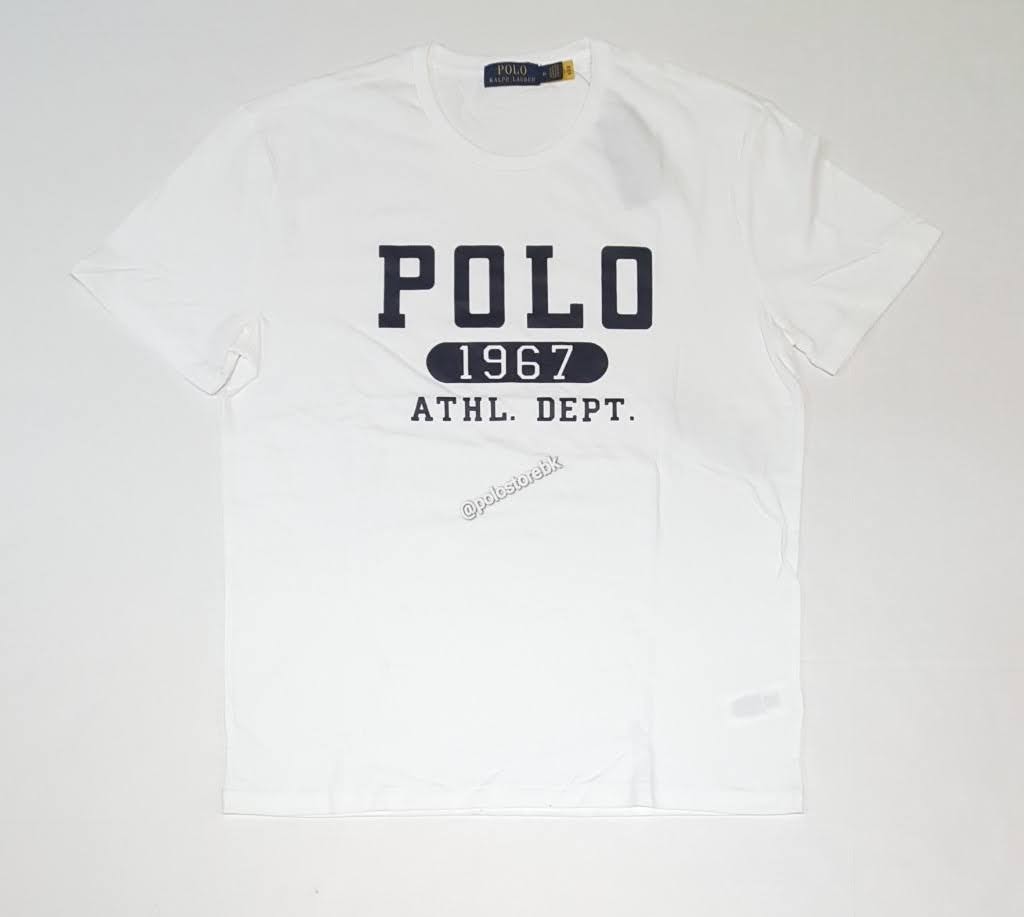 Nwt Polo Ralph Lauren White 1967 Athl Dept Tee