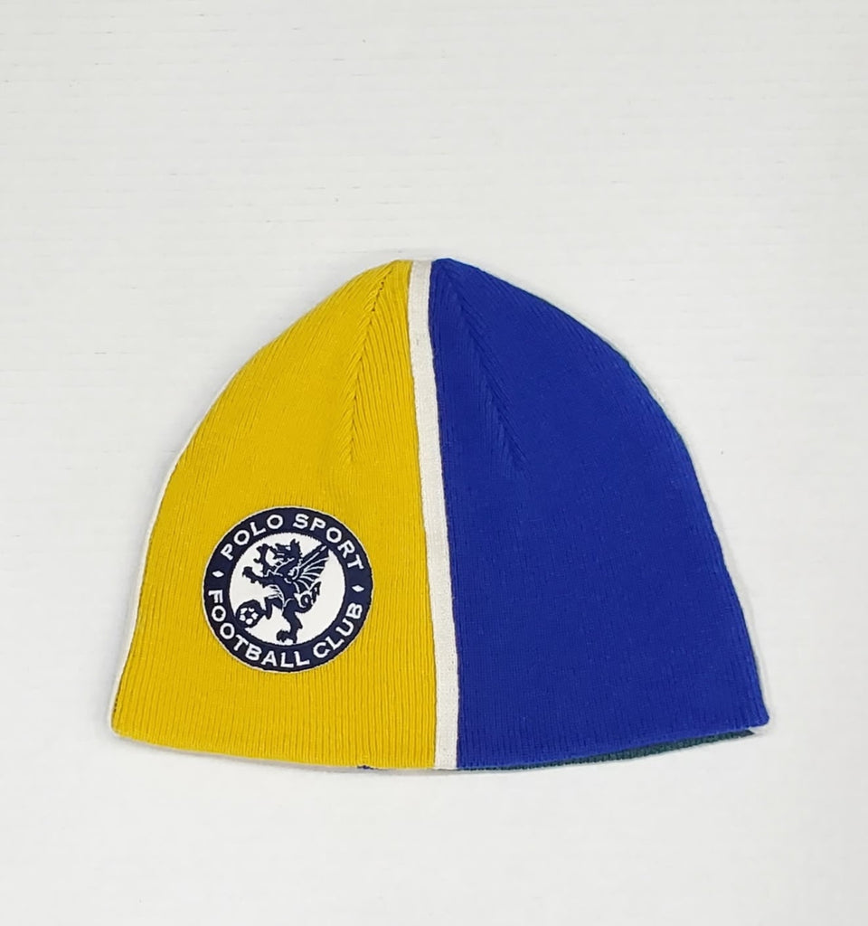 Nwt Polo Ralph Lauren Yellow/Green Polo Sport Football Club Skully