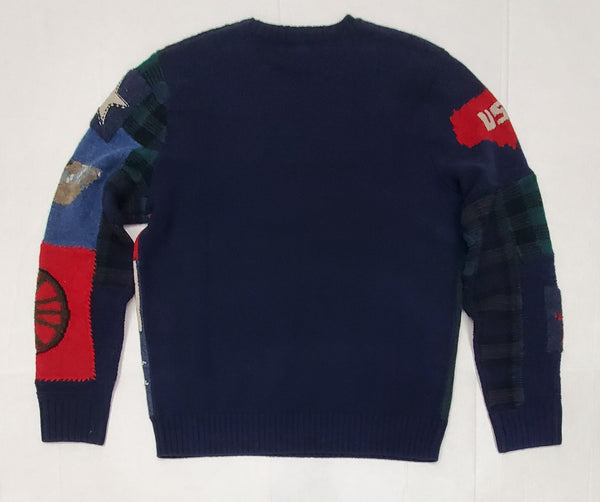 Nwt Polo Ralph Lauren Patchwork Sweater - Unique Style