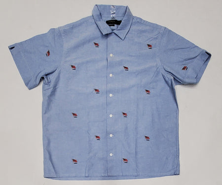 Nwt Ralph Lauren RRL  Striped Patterned Snap-Button Overshirt