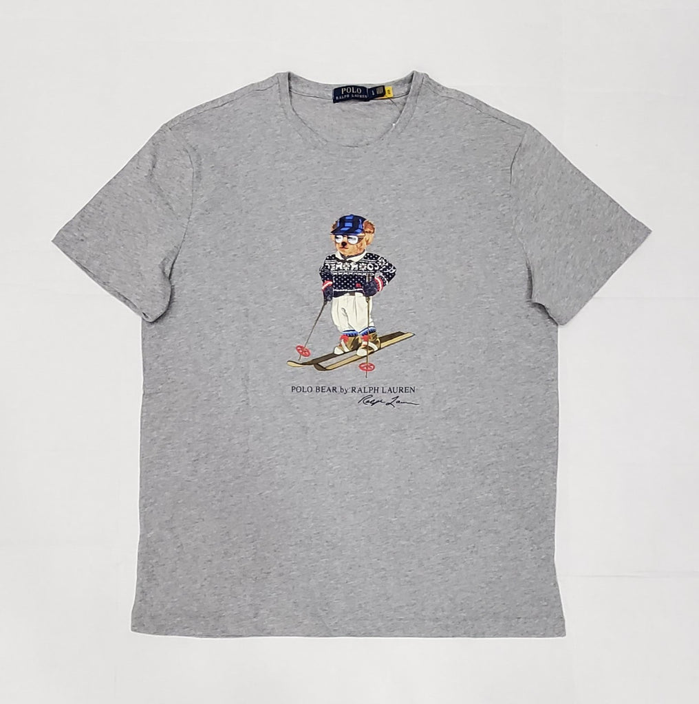 Nwt Polo Ralph Lauren Grey Ski Bear Tee u
