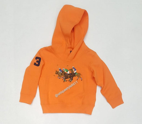 Nwt Kids Boys Polo Ralph Lauren Triple Pony Hoody - Unique Style
