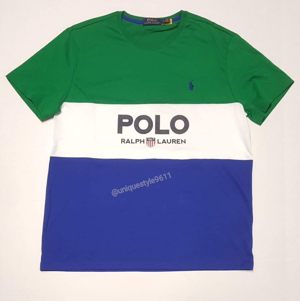 Nwt Polo Ralph Lauren Green/White K-Swiss 1967 Tee