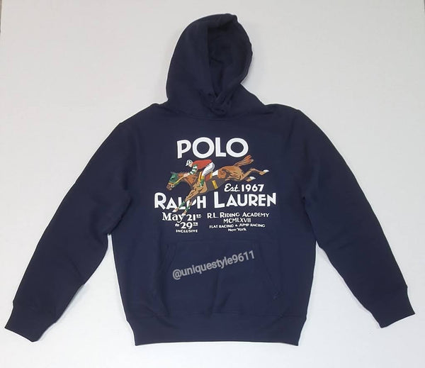 Nwt Polo Ralph Lauren Navy Blue Equestrian Hoodie - Unique Style