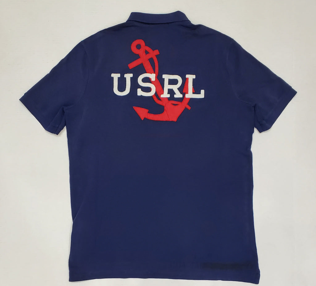Nwt Polo Ralph Lauren Navy USRL Anchor Classic Fit Polo