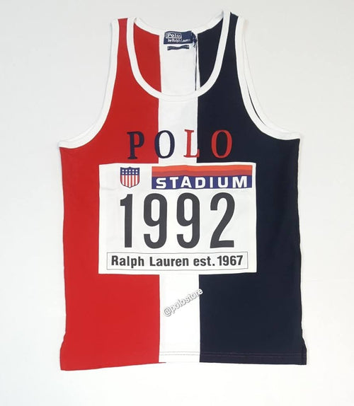 Nwt Polo Ralph Lauren Red/White/Blue Tokyo Stadium 1992 Tank Top - Unique Style