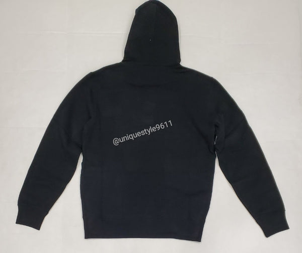 Nwt Polo Ralph Lauren Black Triple Pony Embroidered Hoodie - Unique Style