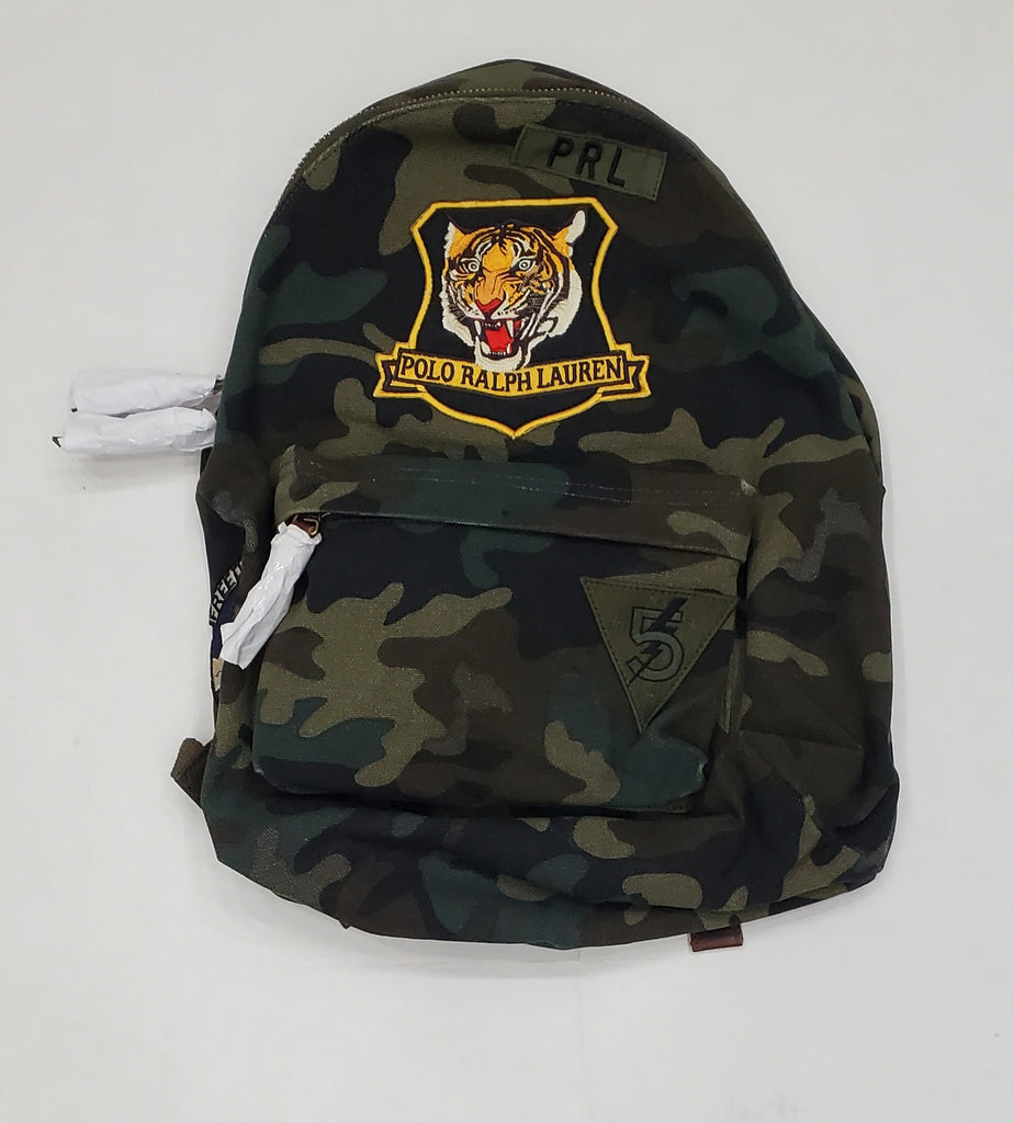 Nwt Polo Ralph Lauren Camo Tiger Patch Back Pack