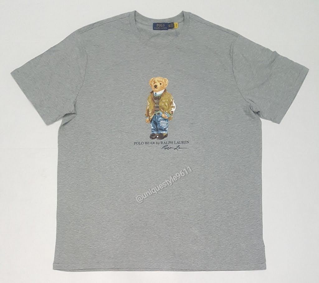 Nwt Polo Ralph Lauren Big & Tall Grey Khaki Jacket Teddy Bear Tee