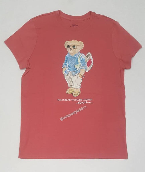 Nwt Polo Ralph Lauren Women's Red Handbag Teddy Bear Tee - Unique Style