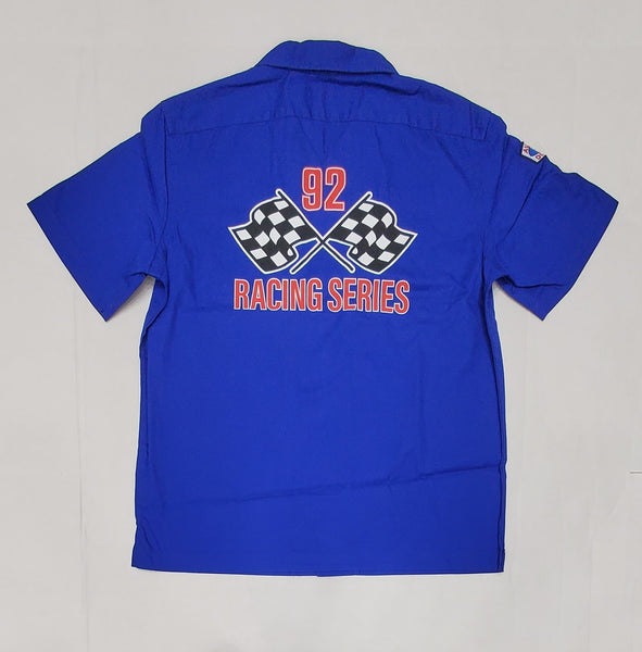 Nwt Polo Ralph Lauren Royal Blue Racing Classic Fit S/S Button Down - Unique Style