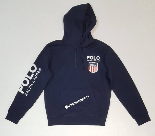 Nwt Polo Ralph Lauren Navy 1967 K-Swiss Pullover Hoodie with Matching Navy 1967 K-Swiss Joggers - Unique Style