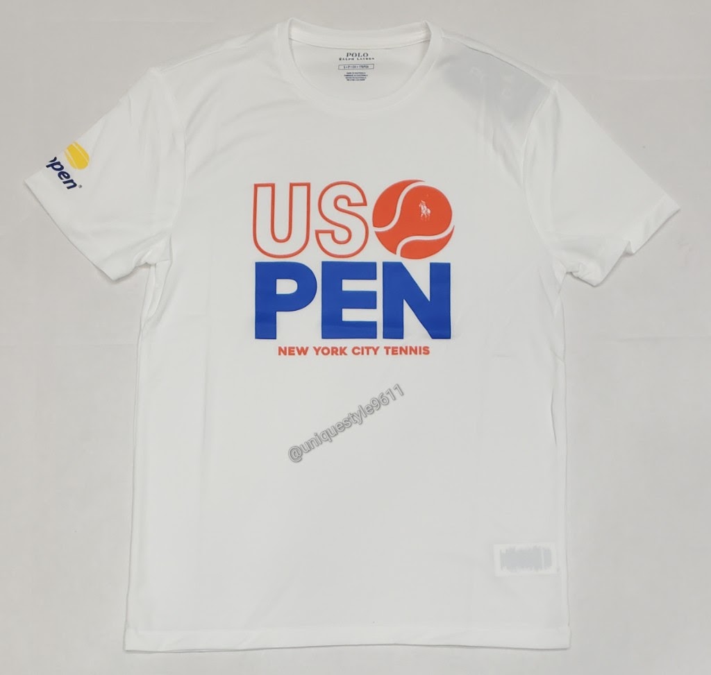 Nwt Polo Ralph Lauren White US Open New York Tennis Tee