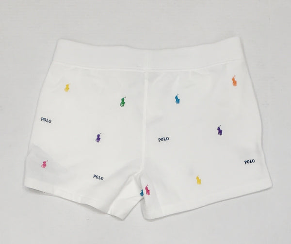 Nwt Polo Ralph Lauren Women's Allover Embroidered Pony Shorts - Unique Style