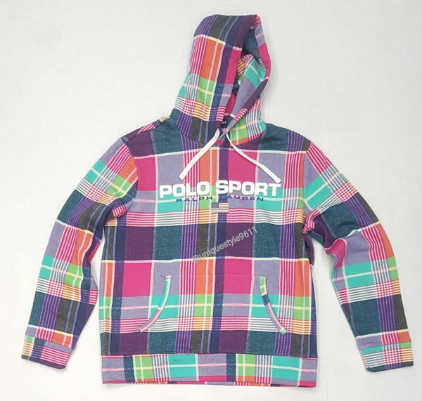Polo Ralph Lauren Plaid Polo Sport Hoodie - Unique Style