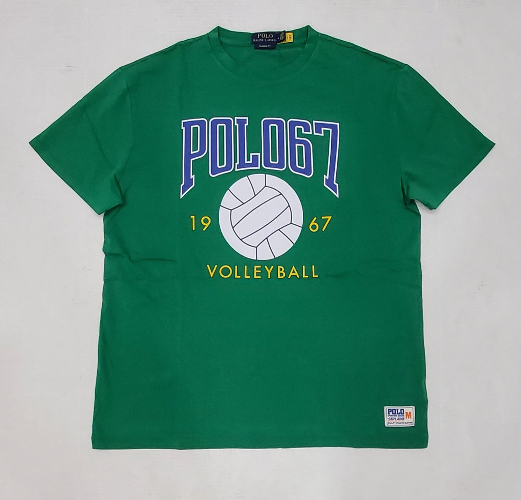 Nwt Polo Ralph Lauren Green 1967 Volleyball Classic Fit Tee