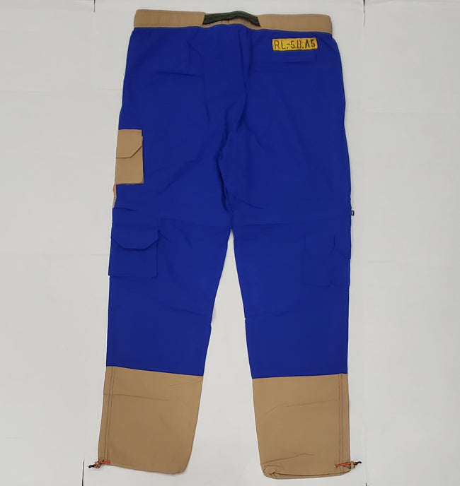 Nwt Polo Ralph Lauren Khaki/Royal Utility Patches Convertible 2 in 1 Pants - Unique Style