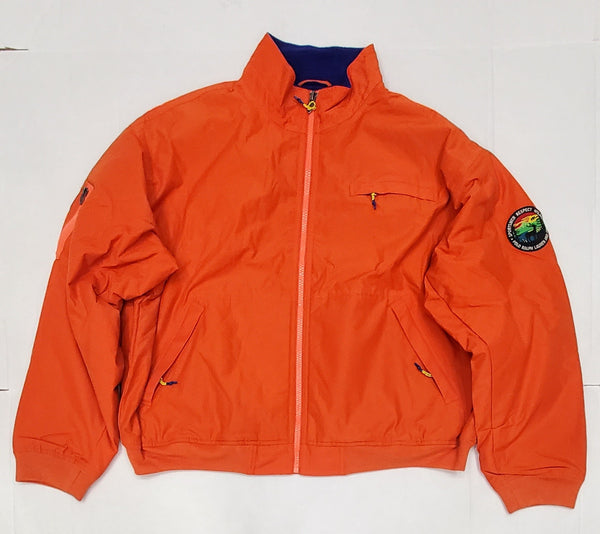 Nwt Polo Ralph Lauren Orange Sportsman Respect Fleece Lined Jacket - Unique Style