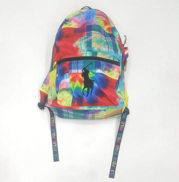 Nwt Polo Ralph Lauren Big Pony Multi Color Back Pack - Unique Style