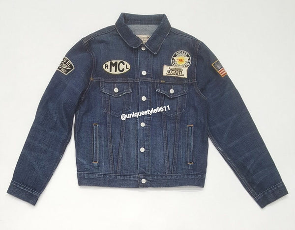 Nwt Polo Ralph Lauren Patches Jean Jacket - Unique Style