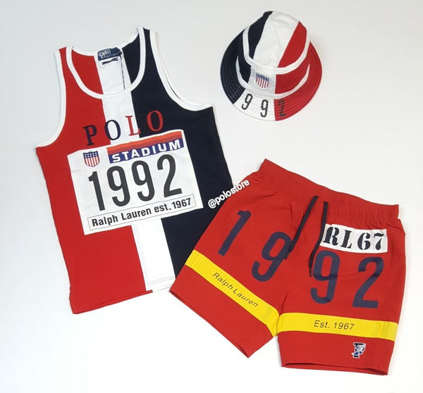 Nwt Polo Ralph Lauren Red/White/Blue Tokyo Stadium 1992 Tank Top - Unique Style