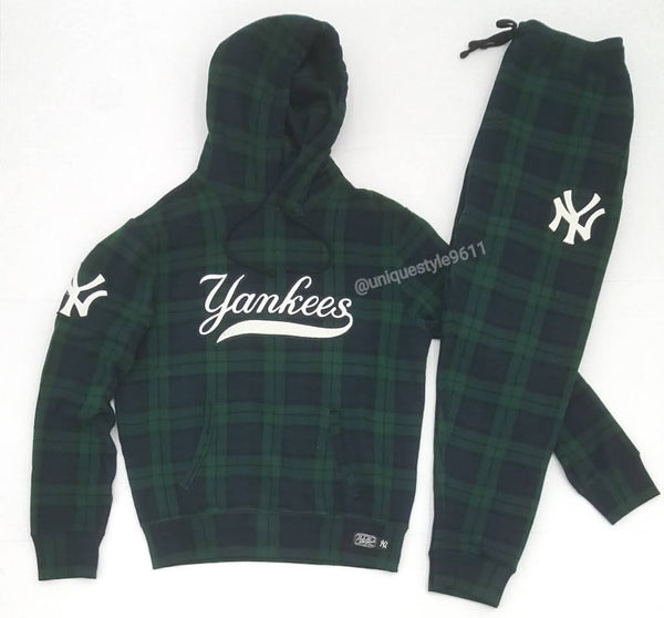 Nwt Polo Ralph Lauren Yankees Plaid Joggers - Unique Style