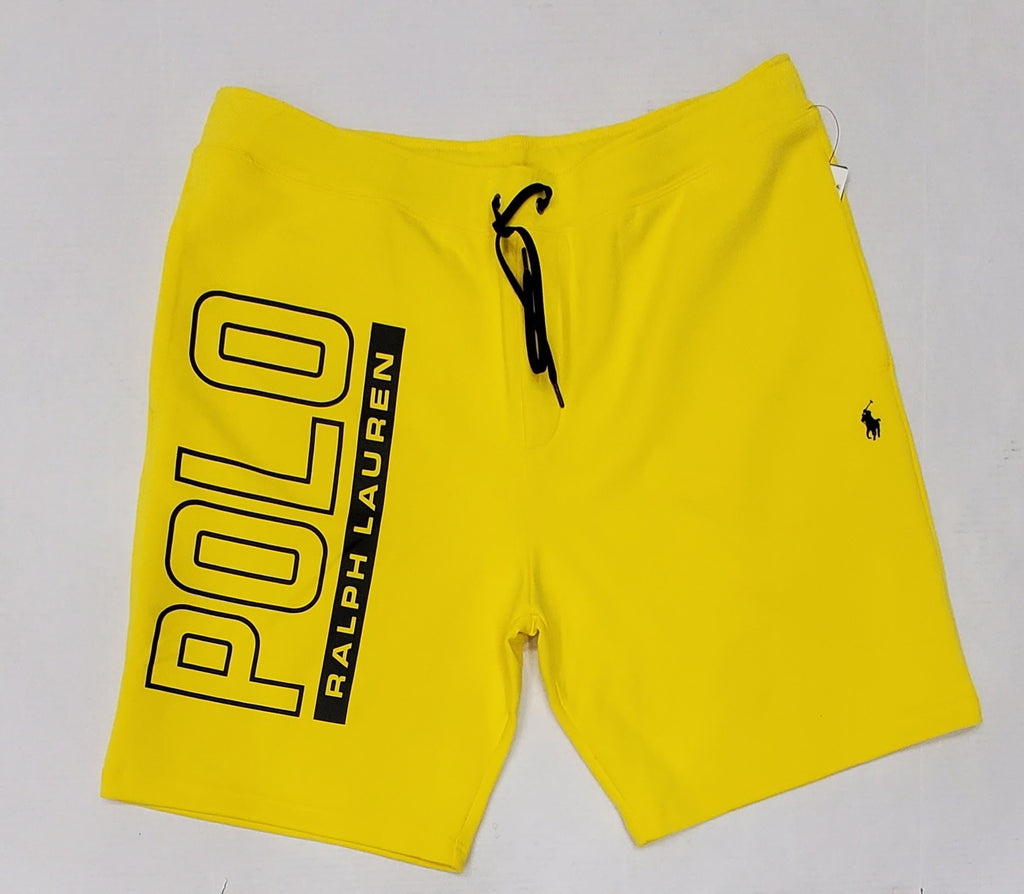 Nwt Polo Ralph Lauren Yellow Double Knit Small Pony Shorts