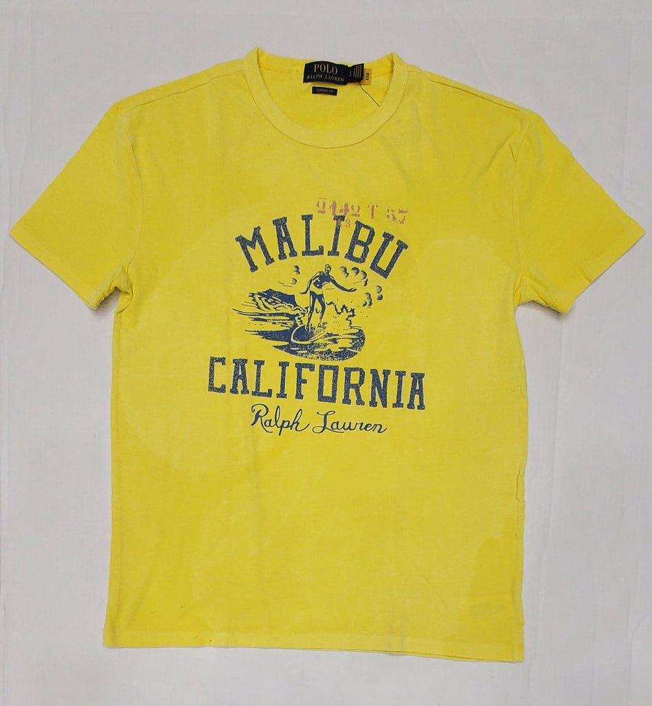 Nwt Polo Ralph Lauren Yellow Malibu California Classic Fit Tee