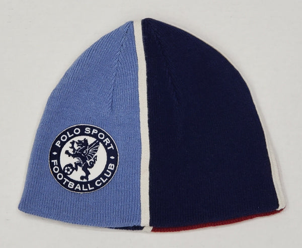 Nwt Polo Ralph Lauren Burgundy/Blue Polo Sport Football Club Skully - Unique Style