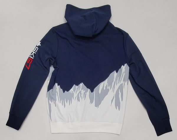 Nwt Polo Ralph Lauren Navy Downhill Skier Hoodie - Unique Style