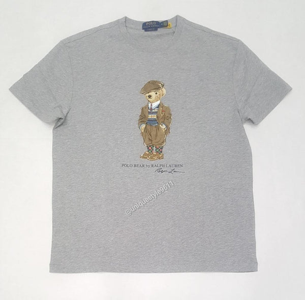 Nwt Polo Ralph Lauren Grey Brown Jacket Teddy Bear Classic Fit Tee - Unique Style