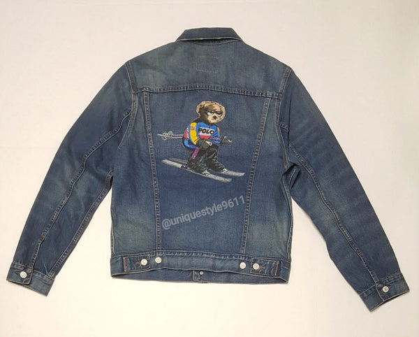Nwt Polo Ralph Lauren Denim Ski Bear Jean Jacket - Unique Style