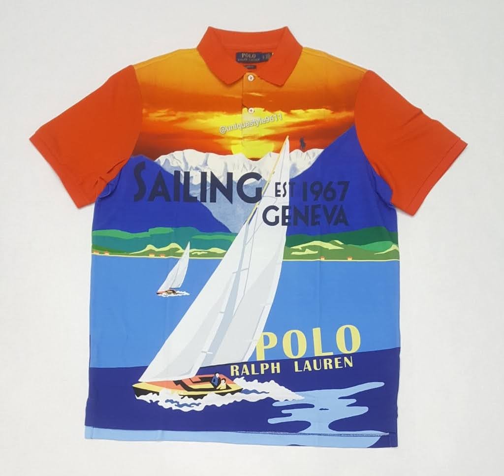 Nwt Polo Ralph Lauren Sailboat 1967 Geneva Classic Fit Polo