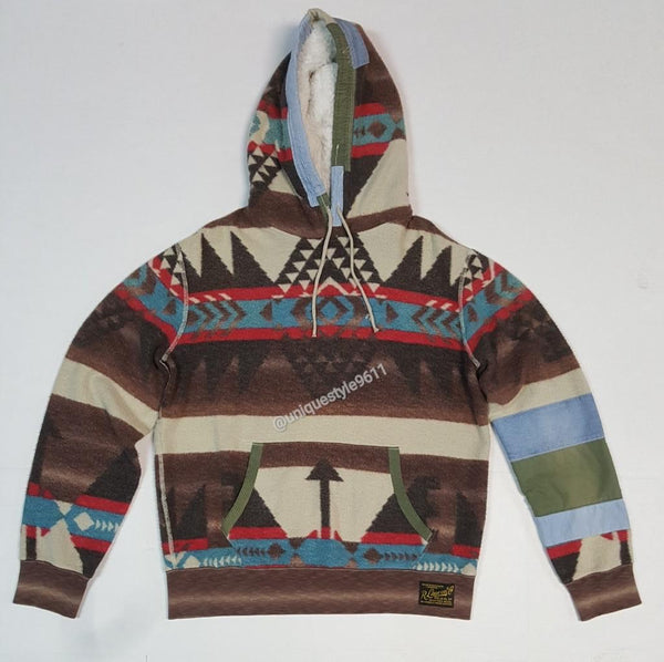 POLO RALPH LAUREN Men's Multicolor Aztec Southwestern Hoodie Sweatshirt NEW  NWT