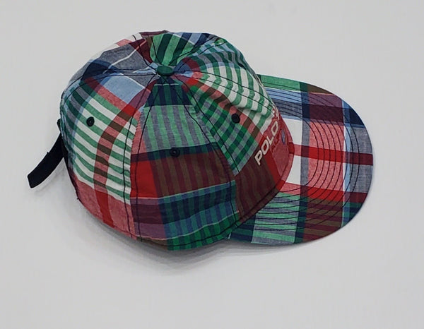 Nwt Polo Sport Plaid Madras Adjustable Hat - Unique Style