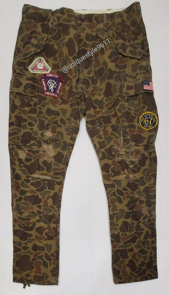 Nwt Polo Ralph Lauren Camo Patches Slim Fit Cargo Pants - Unique Style