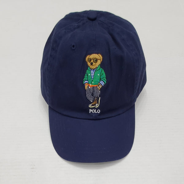Nwt Polo Ralph Lauren Royal Navy Green Blazer Teddy Bear Adjustable Strap Back - Unique Style