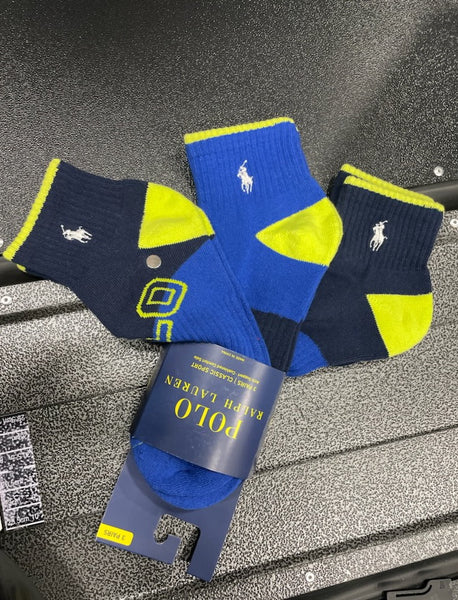 Nwt Polo Ralph Lauren 3 Pack Ankle Small Pony Socks - Unique Style