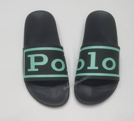 Nwt Polo Ralph Lauren Black Allover Bandana Sneakers