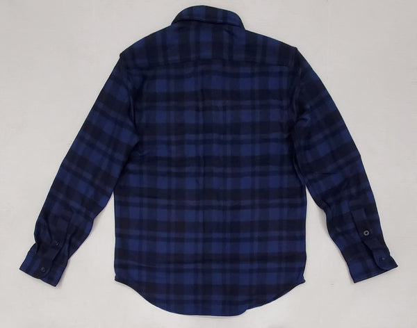 Nwt Polo Ralph Lauren Plaid Wool Heavy Classic L/S Button Up - Unique Style