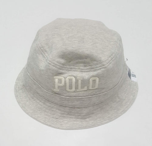Nwt Polo Ralph Lauren Grey/White Reversible Bucket Hat - Unique Style