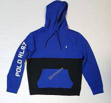 Nwt Polo Big & Tall Black/Royal RL-67 Pullover Hoodie - Unique Style