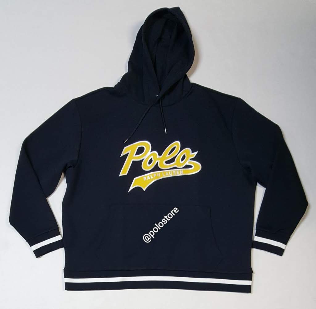 Nwt Polo Ralph Lauren Big & Tall Navy Blue Script Hoodie U