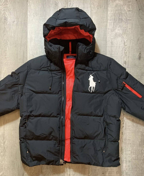 Nwt Polo Big & Tall Black Big Pony Down Jacket - Unique Style