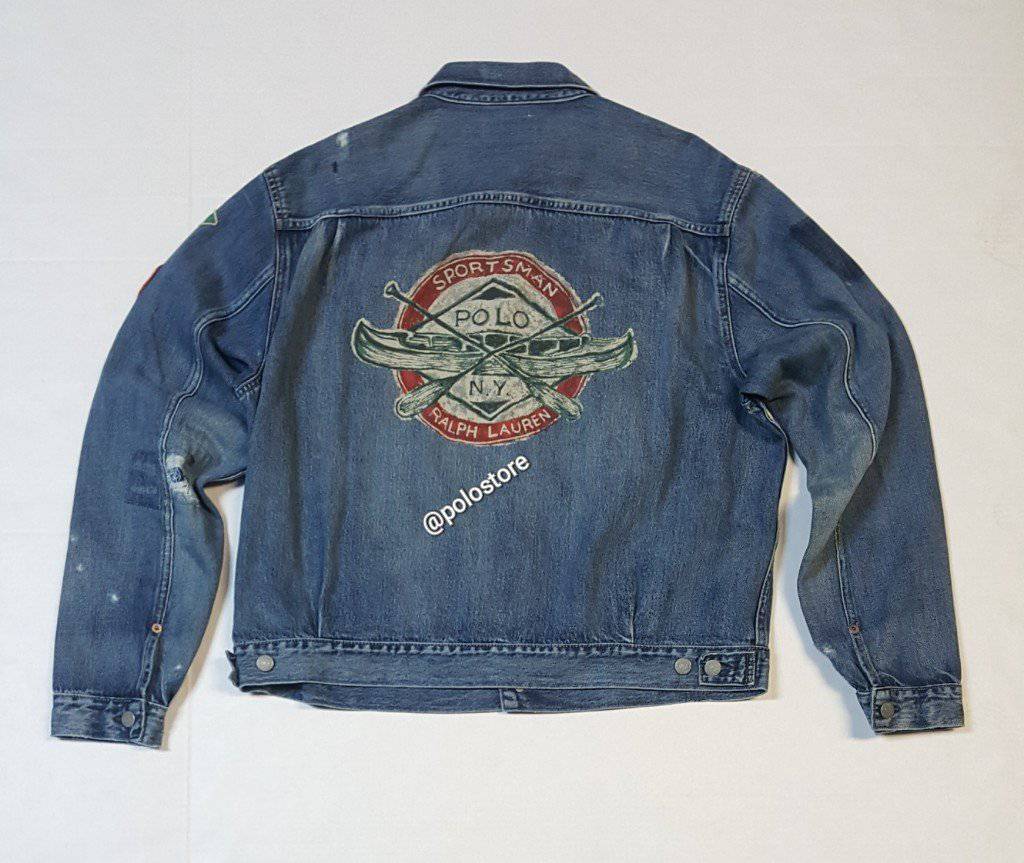 Nwt Polo Big & Tall Sportsman Trucker Jean Jacket u