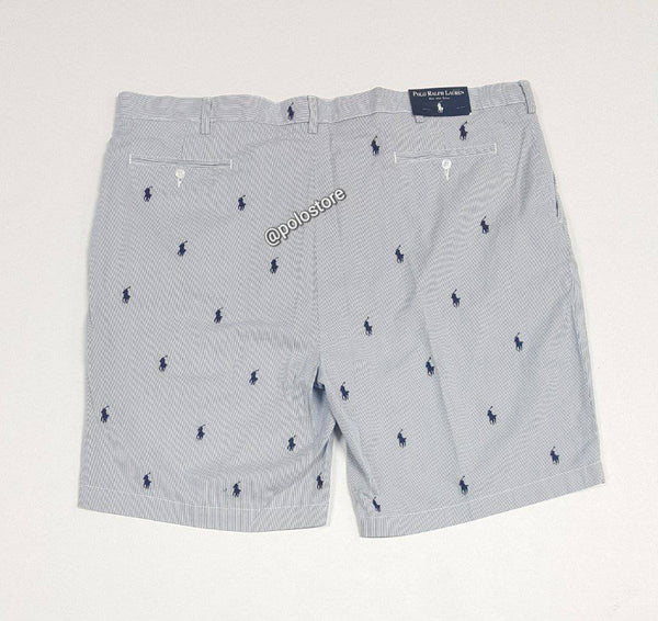 Nwt Polo Big & Tall Allover Small Pony Pinstripe Shorts - Unique Style