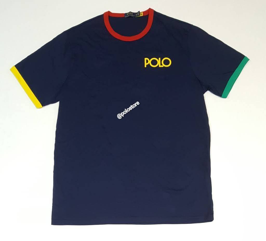 Nwt Polo Big & Tall Navy Spellout On Chest Tee