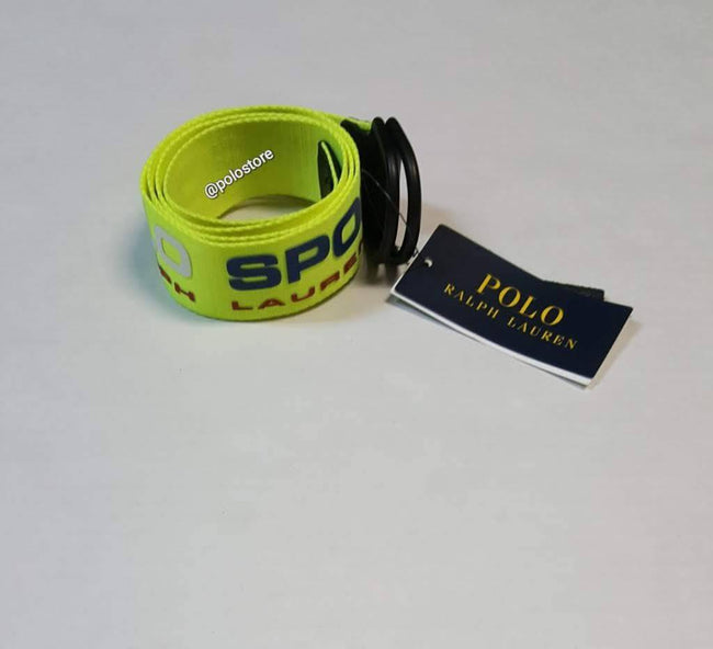 Nwt Polo Ralph Lauren Lime Green Polo Sport D-Ring Belt - Unique Style