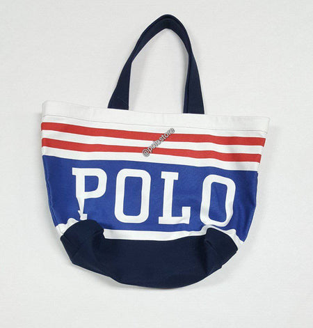 Nwt Polo Ralph Lauren Allover Logo Print Book Bag