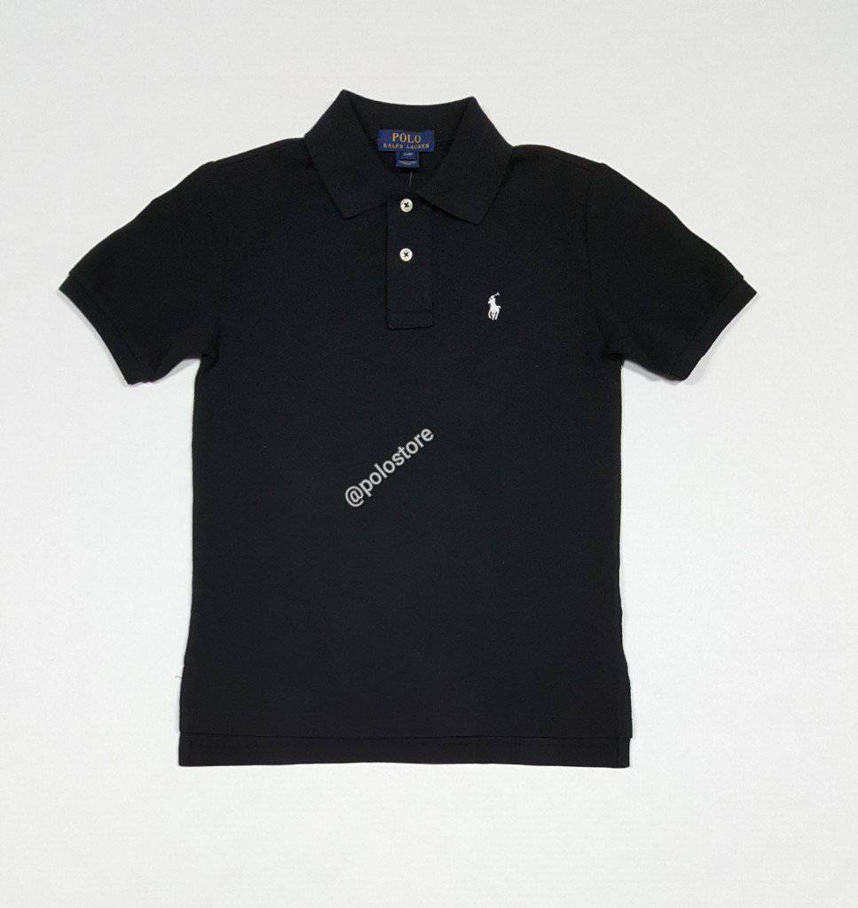 Nwt Kids Polo Ralph Lauren Black with White Small Pony Shirt (8-20)